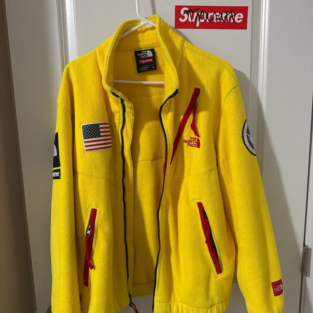 Supreme x The North Face Yellow Fleece Jacket